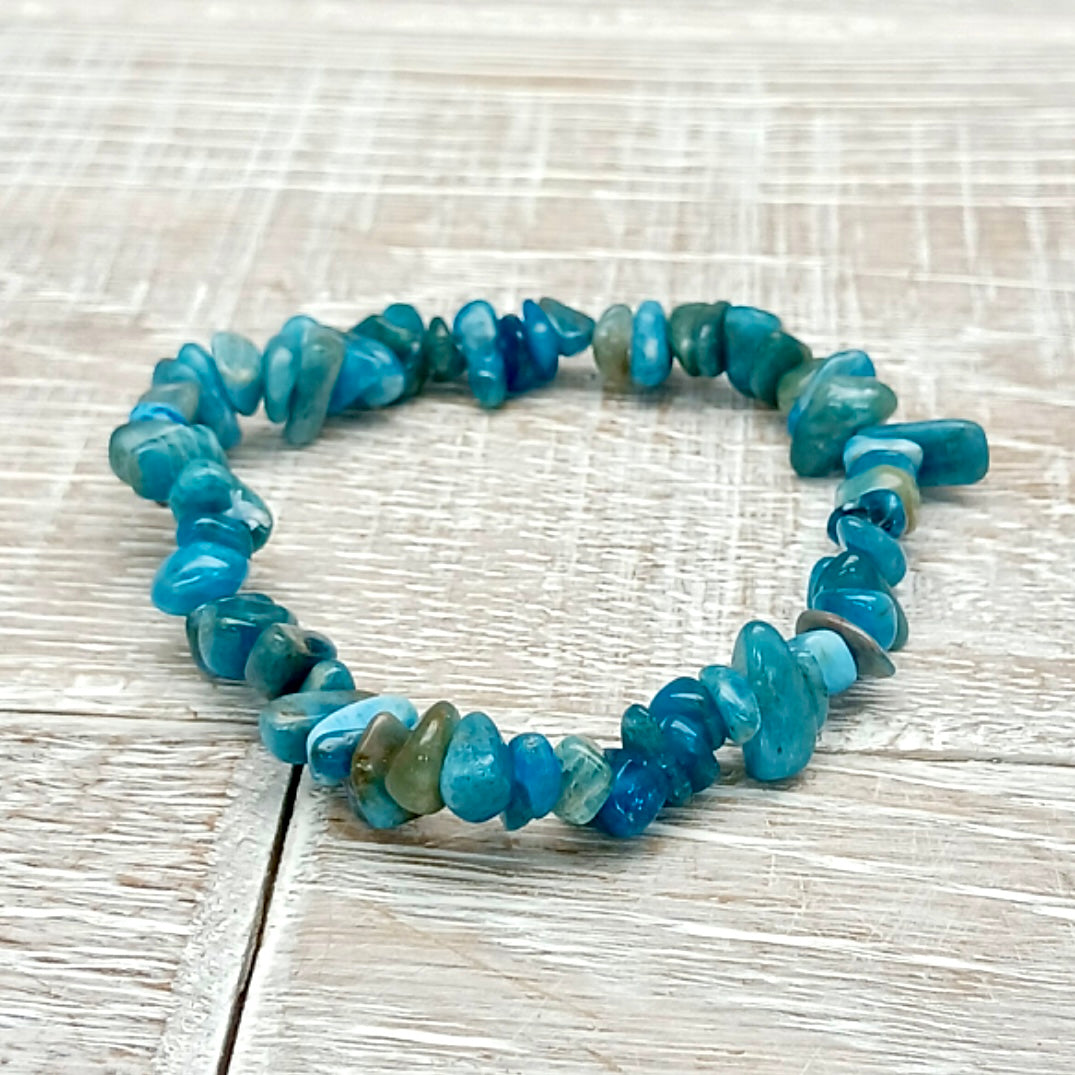 Blue Apatite Chip Bracelet