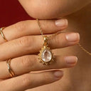 'Infinity' Libyan Desert Glass Polished Gold Necklace