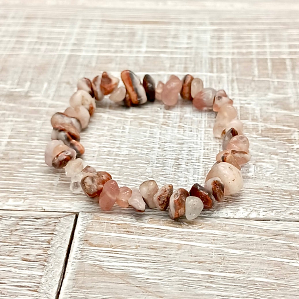 Pink Amethyst Chip Bracelet