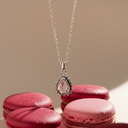 'Infinity' Libyan Desert Glass Polished Silver Necklace