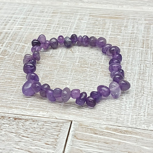 Amethyst Chip Bracelet