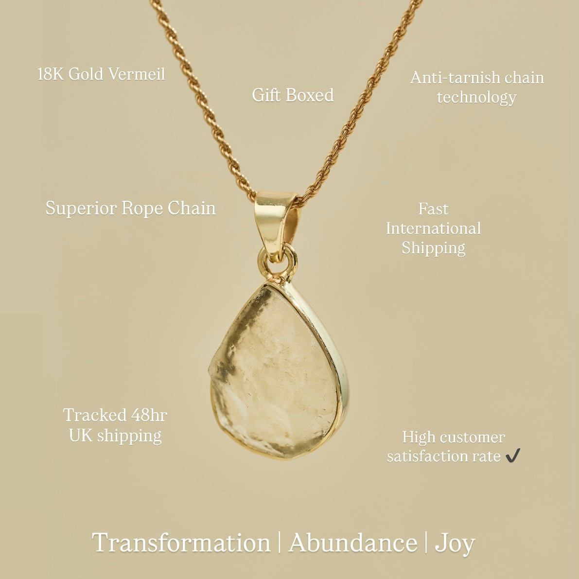 Libyan Desert Glass Gold Necklace | Transformation | Abundance | Joy