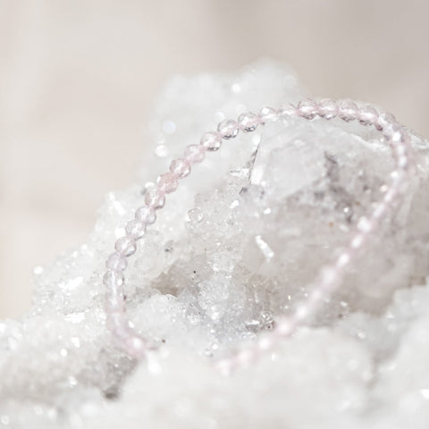 Rose Quartz Faceted Bracelet | Love | Self worth | Healing