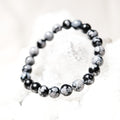 Snowflake Obsidian Bracelet | Protection | Hope | Purification