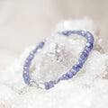 Tanzanite 925 Sterling Silver Clasped Bracelet | Positivity | Self-confidence | Abundance