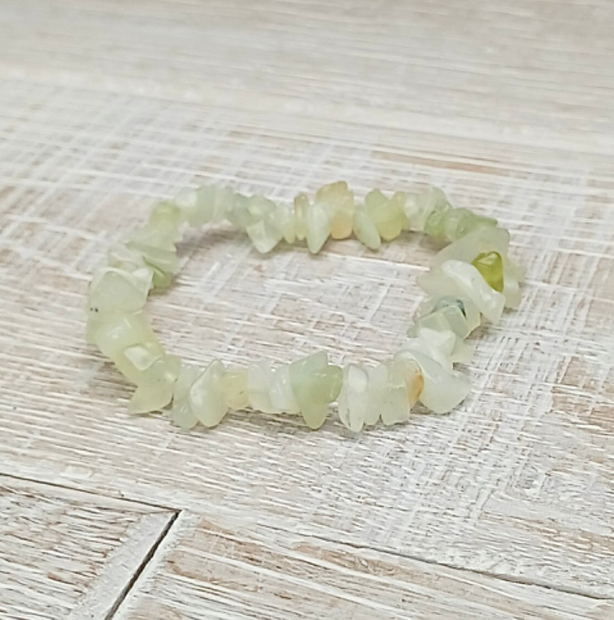 Jade Chip Bracelet "LUCKY GIRL SYNDROME"