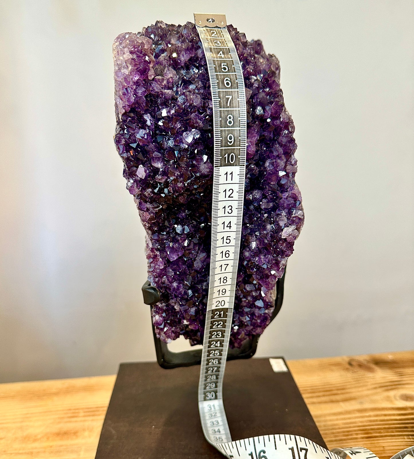 AA Grade Amethyst Signature on stand