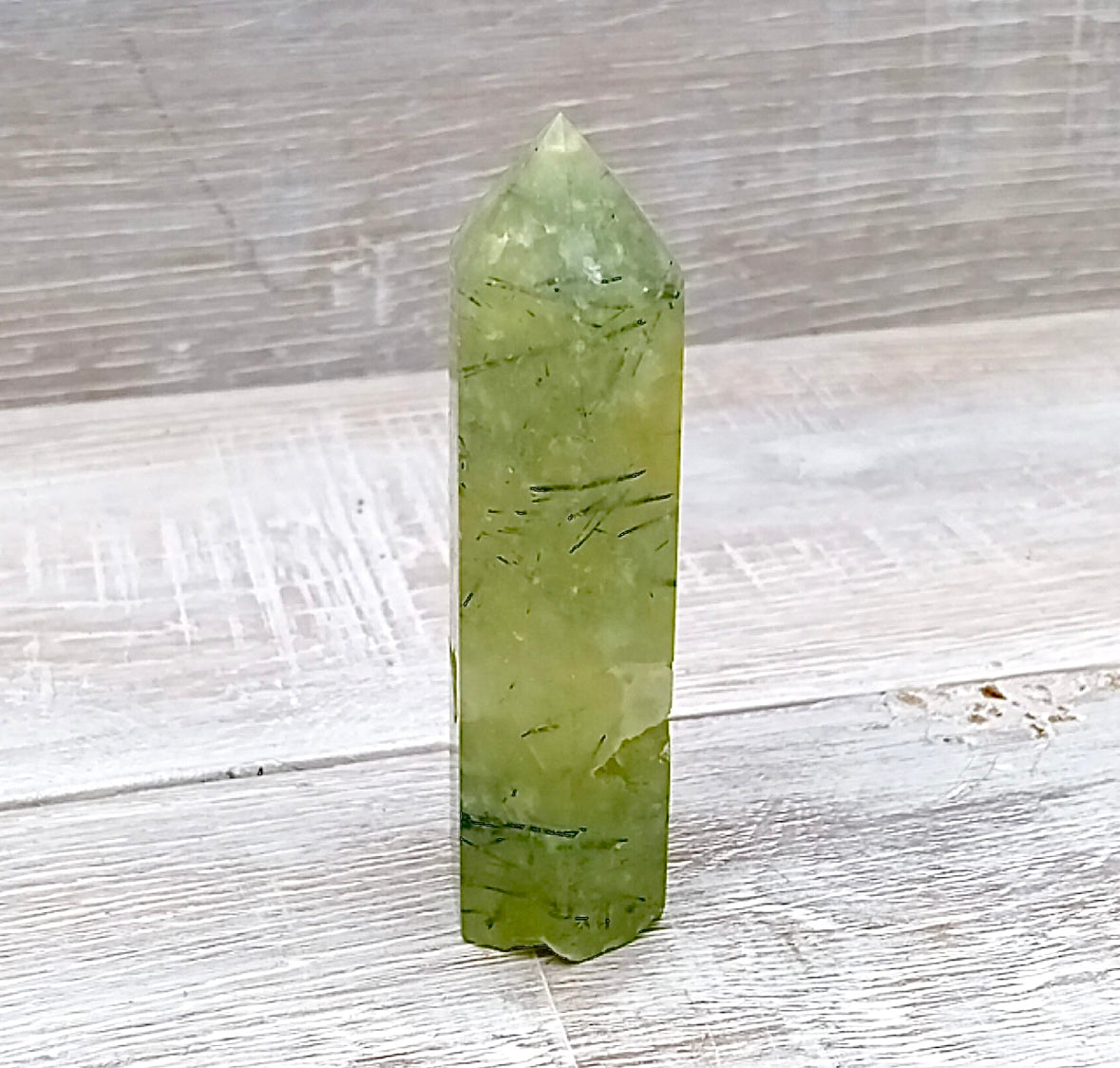 Epidot in Prehnite Generator Tower Point "The HEALING stone"