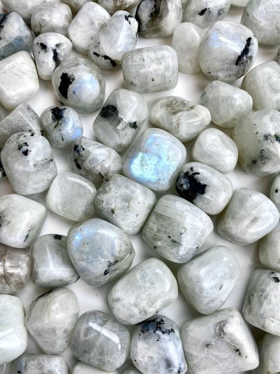 Rainbow Moonstone AA Tumble Stone