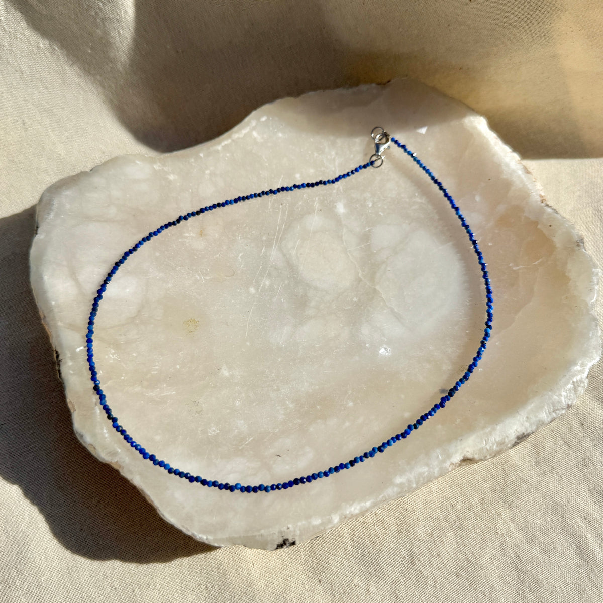 Lapis Lazuli Bead Necklace | Communication | Spirituality | Protection