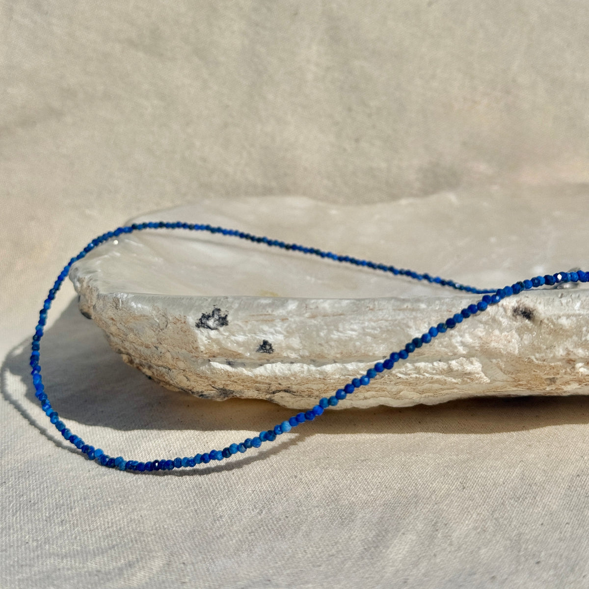 Lapis Lazuli Bead Necklace | Communication | Spirituality | Protection