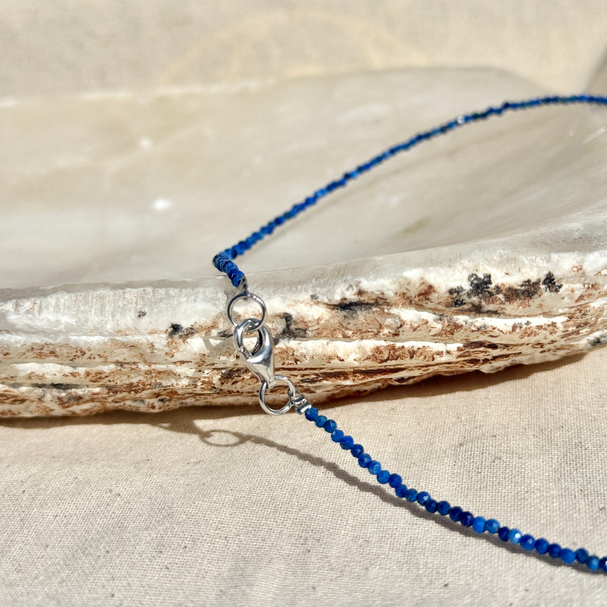 Lapis Lazuli Bead Necklace | Communication | Spirituality | Protection