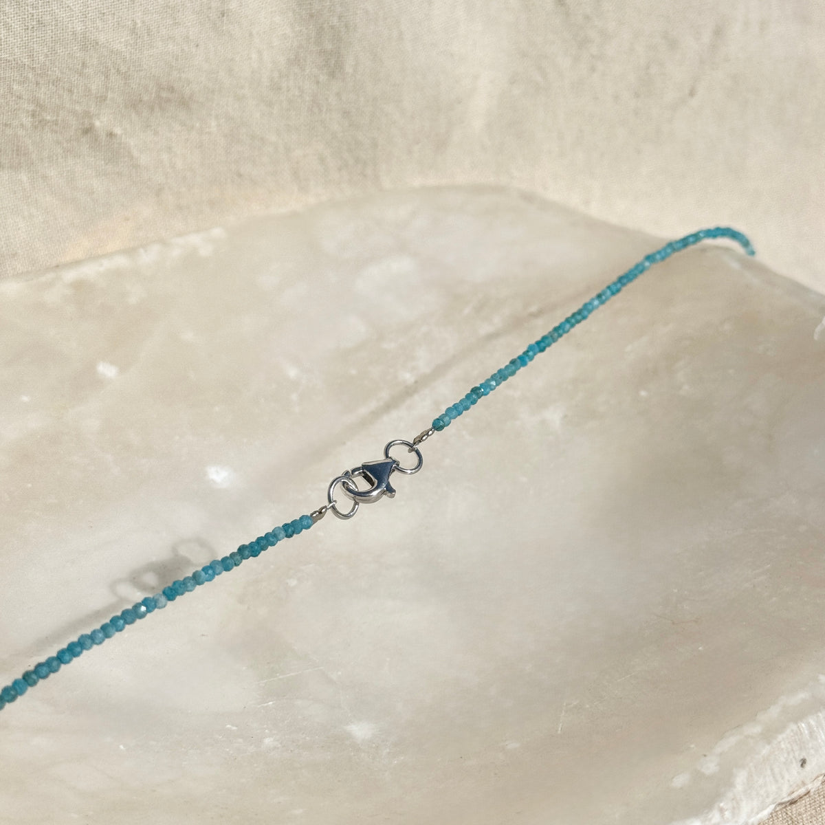 Blue Apatite Bead Necklace | Dreams | Motivation | Success