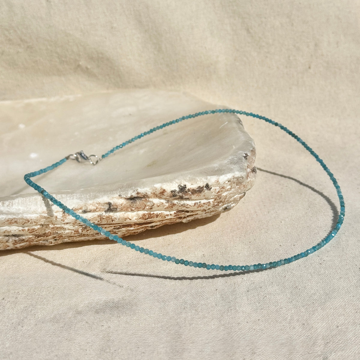 Blue Apatite Bead Necklace | Dreams | Motivation | Success