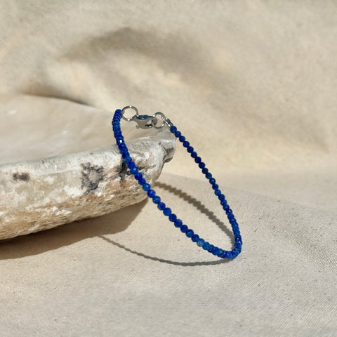 Lapis Lazuli Bead Bracelet | Communication | Spirituality | Protection
