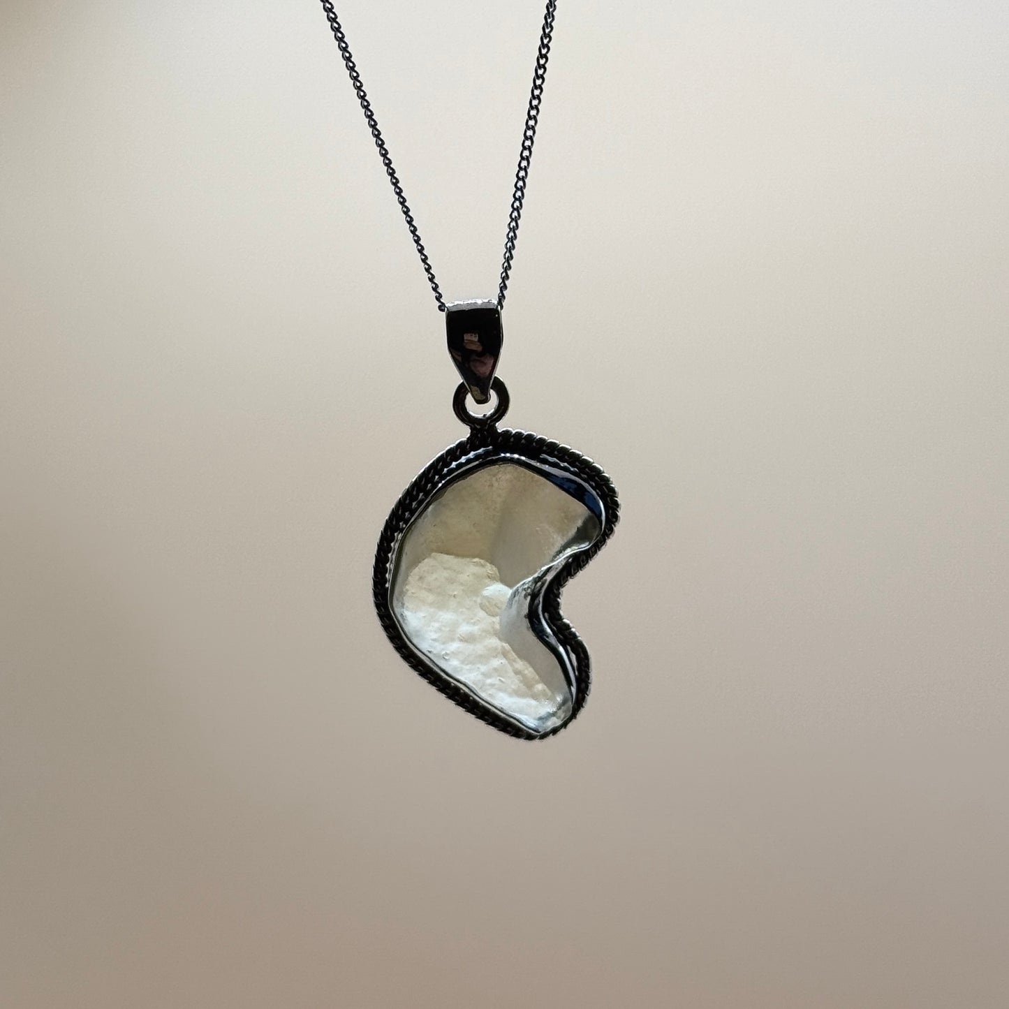 Sterling Silver 925 Libyan Desert Glass Necklace | TRANSFORMATION | ABUNDANCE | INSPIRATION