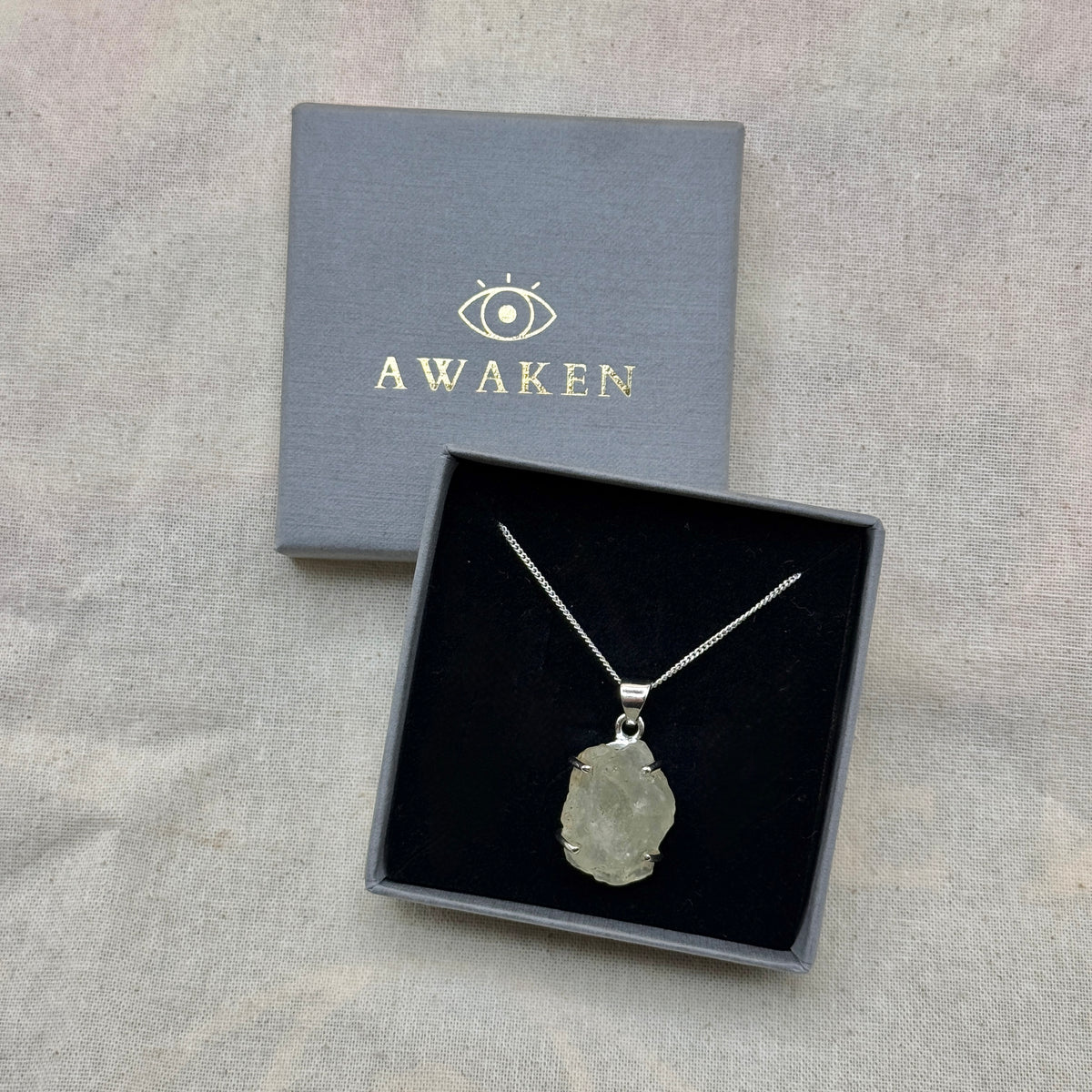 Sterling Silver 925 Libyan Desert Glass Necklace | TRANSFORMATION | ABUNDANCE | INSPIRATION