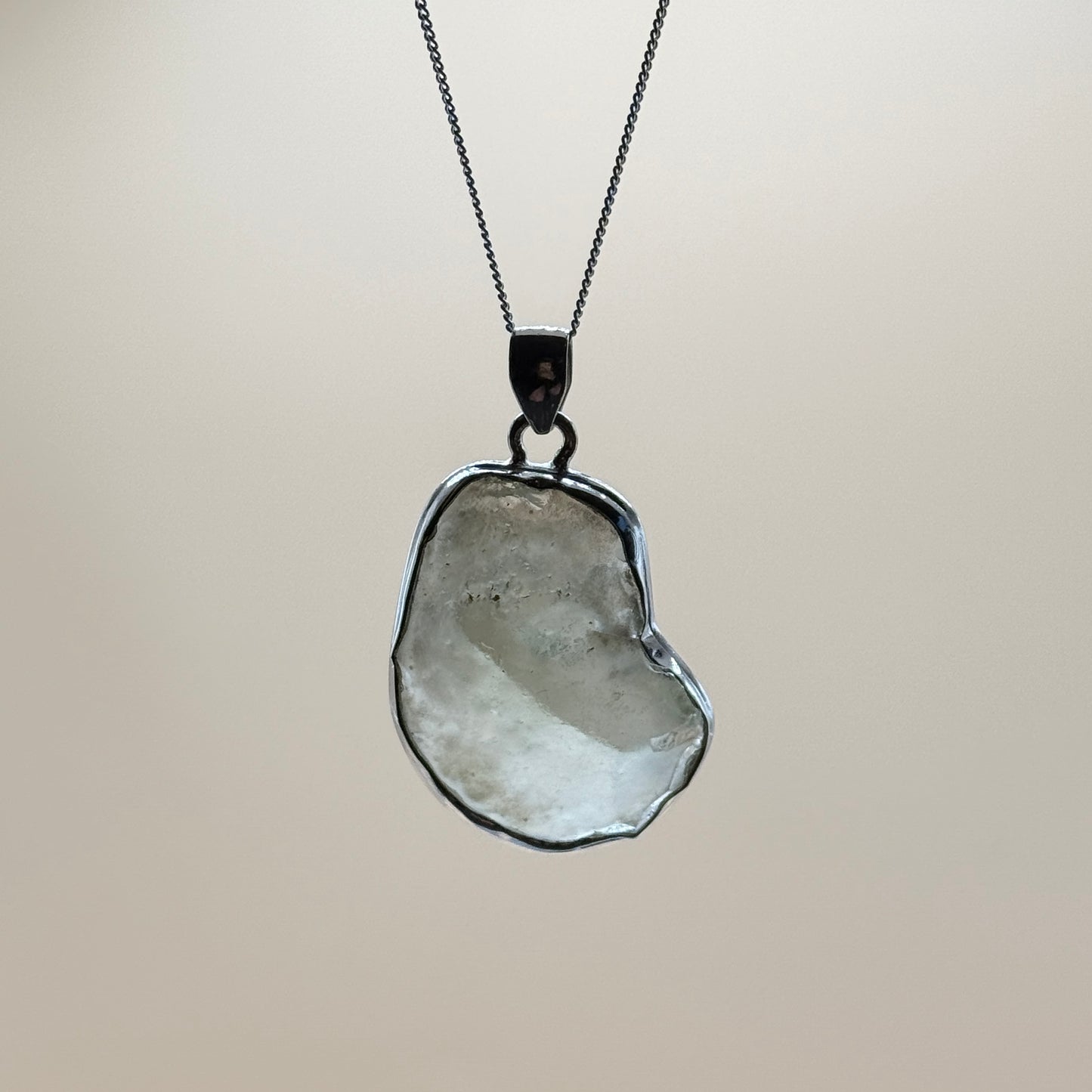 Sterling Silver 925 Libyan Desert Glass Necklace | TRANSFORMATION | ABUNDANCE | INSPIRATION