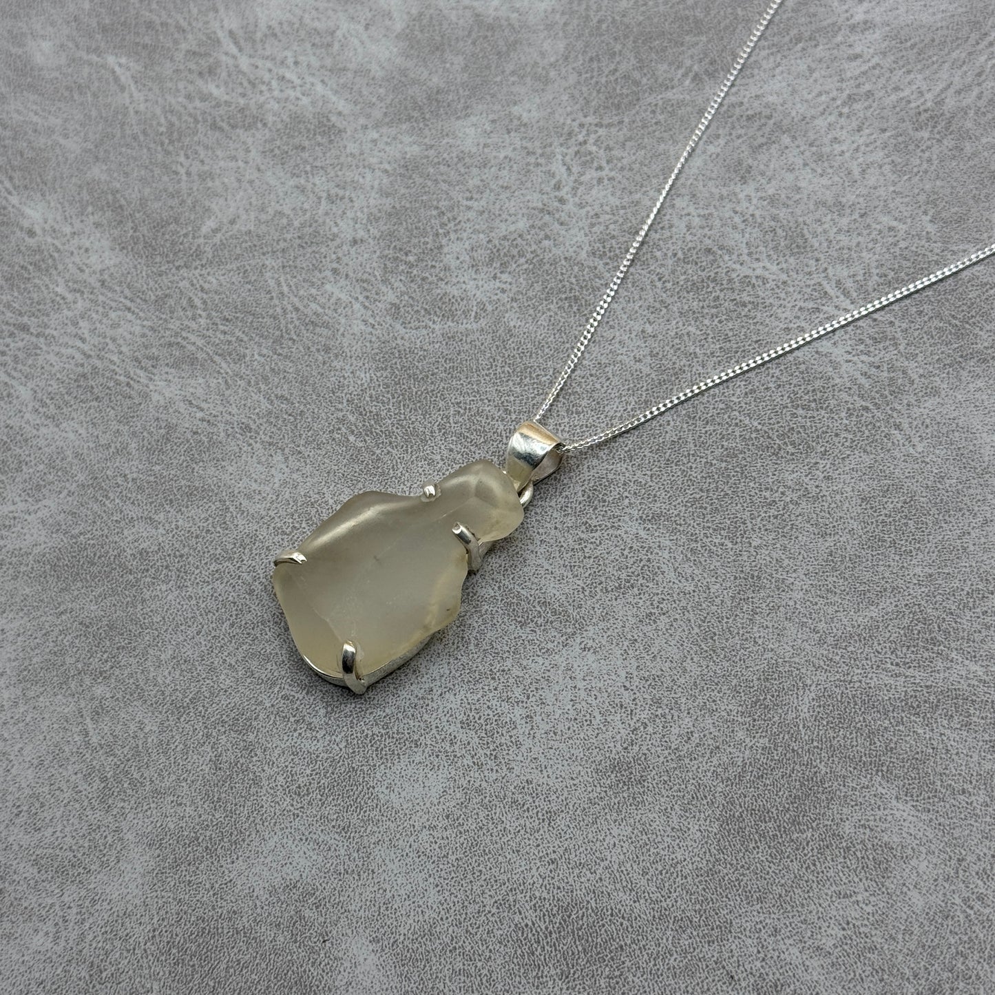 Sterling Silver 925 Libyan Desert Glass Necklace | TRANSFORMATION | ABUNDANCE | INSPIRATION