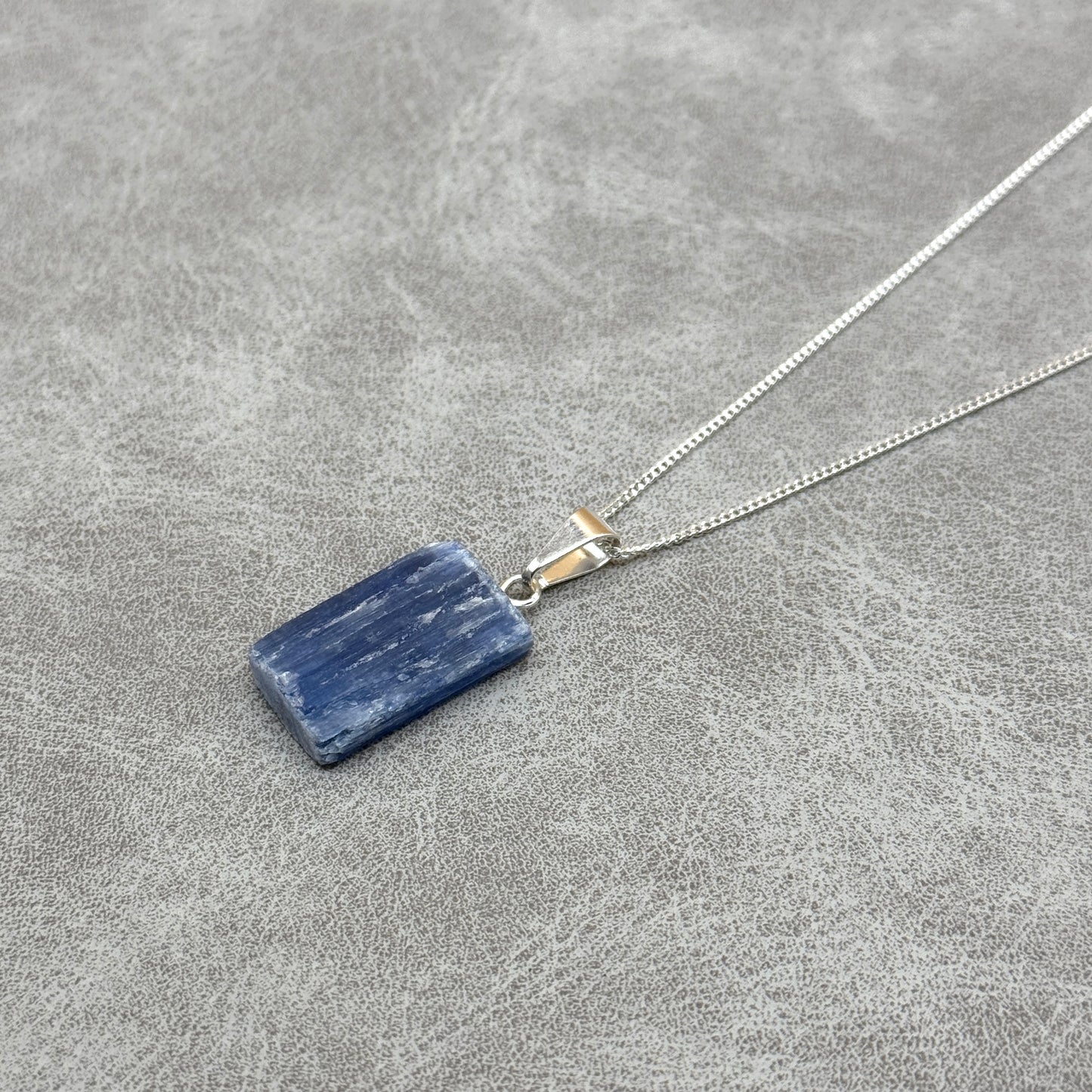 Sterling Silver Blue Kyanite Necklace | INNER POWER | AUTHENTICITY | CONFIDENCE