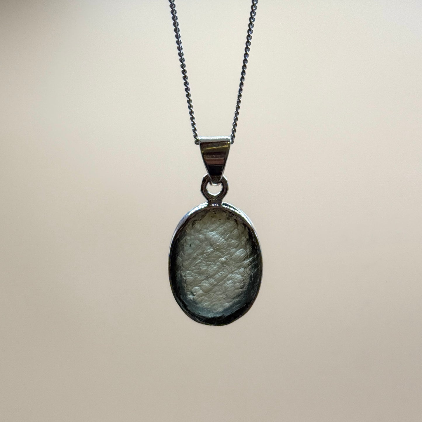 Moldavite Necklace Sterling Silver | TRANSFORMATIVE TEKTITE