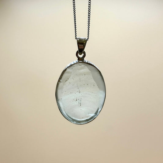 Sterling Silver 925 Libyan Desert Glass Necklace | TRANSFORMATION | ABUNDANCE | INSPIRATION