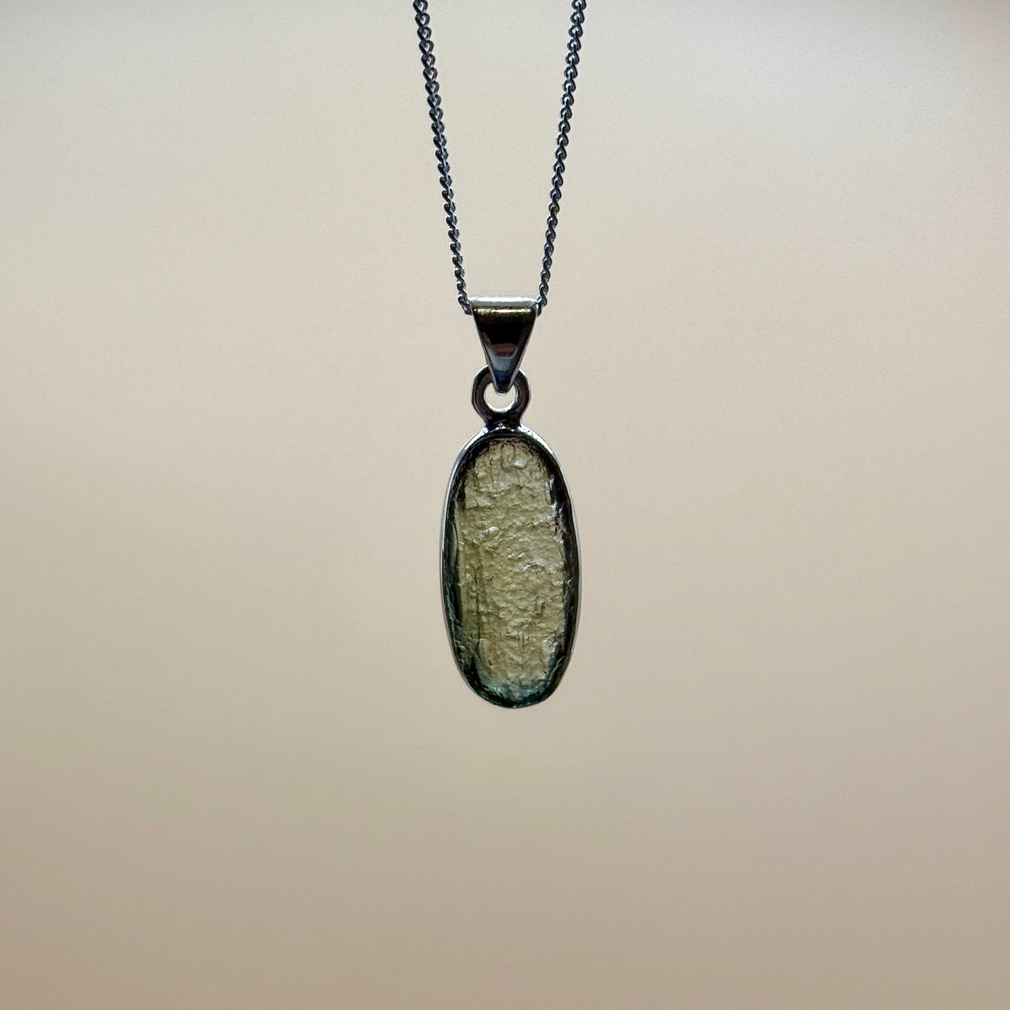 Moldavite Necklace Sterling Silver | TRANSFORMATION | EXPANSION | GROWTH