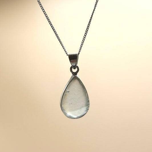 Sterling Silver 925 Libyan Desert Glass Necklace | TRANSFORMATION | ABUNDANCE | INSPIRATION