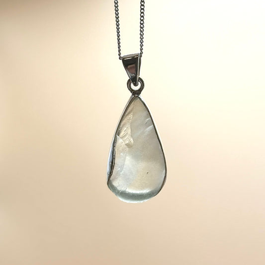 Sterling Silver 925 Libyan Desert Glass Necklace | TRANSFORMATION | ABUNDANCE | INSPIRATION