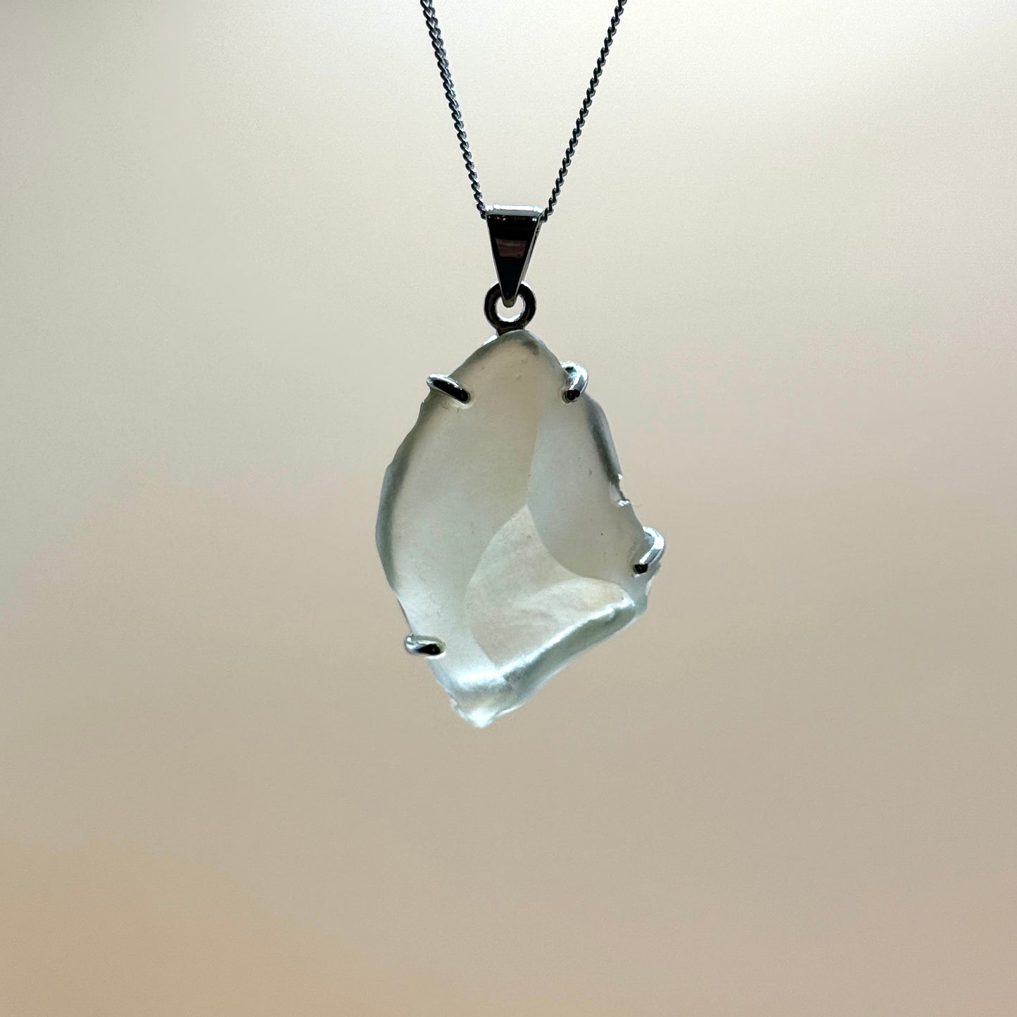 Sterling Silver 925 Libyan Desert Glass Necklace | TRANSFORMATION | ABUNDANCE | INSPIRATION