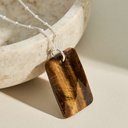 The 'Thea' Tigers Eye Silver Necklace | Bravery | Confidence | Grounding