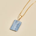 Blue Kyanite Vermeil Gold Necklace | Expression | Strength | Communication