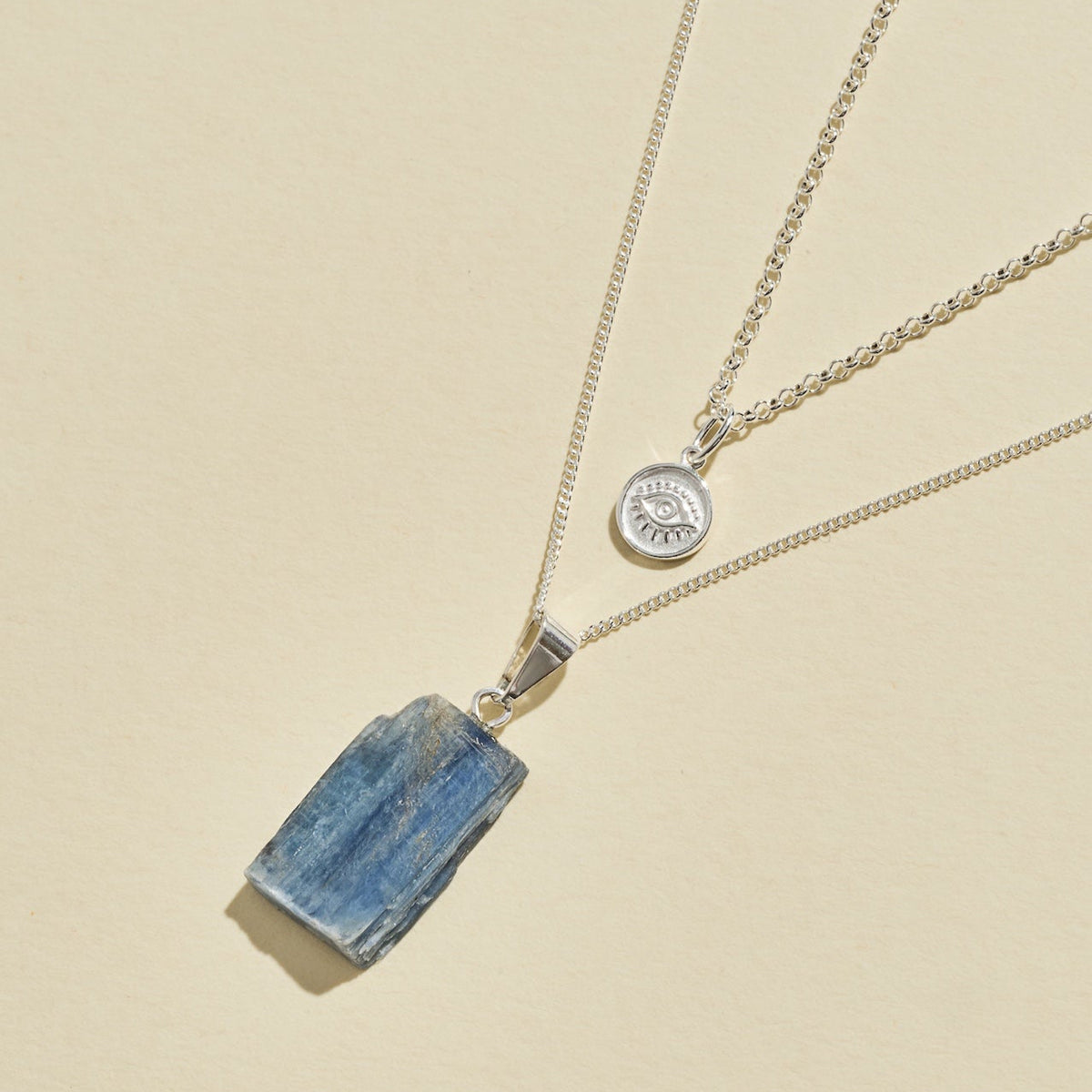Blue Kyanite Sterling Silver Necklace | Expression | Strength | Communication