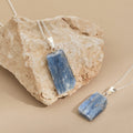 Blue Kyanite Sterling Silver Necklace | Expression | Strength | Communication