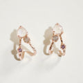 The 'Celeste' Rose Gold Studs | Moonstone | Labradorite | Amethyst
