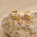 The 'Sunburst' Gold Citrine Hoops