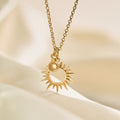 The 'Sunburst' Gold Citrine Necklace