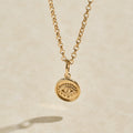 The Gold Evil Eye Charm Necklace | Protection | Good luck | Inner calm