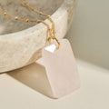 Gold Rose Quartz necklace
