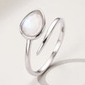 The 'Rebirth' Moonstone Silver Adjustable Ring | Divine Feminine Power | Intuition | Spiritual Growth