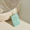 Amazonite silver crystal gemstone