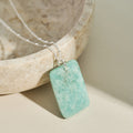 Amazonite silver crystal gemstone