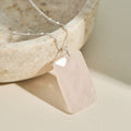 Rose Quartz silver necklace
