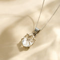 Silver Herkimer Diamond Necklace Crystal