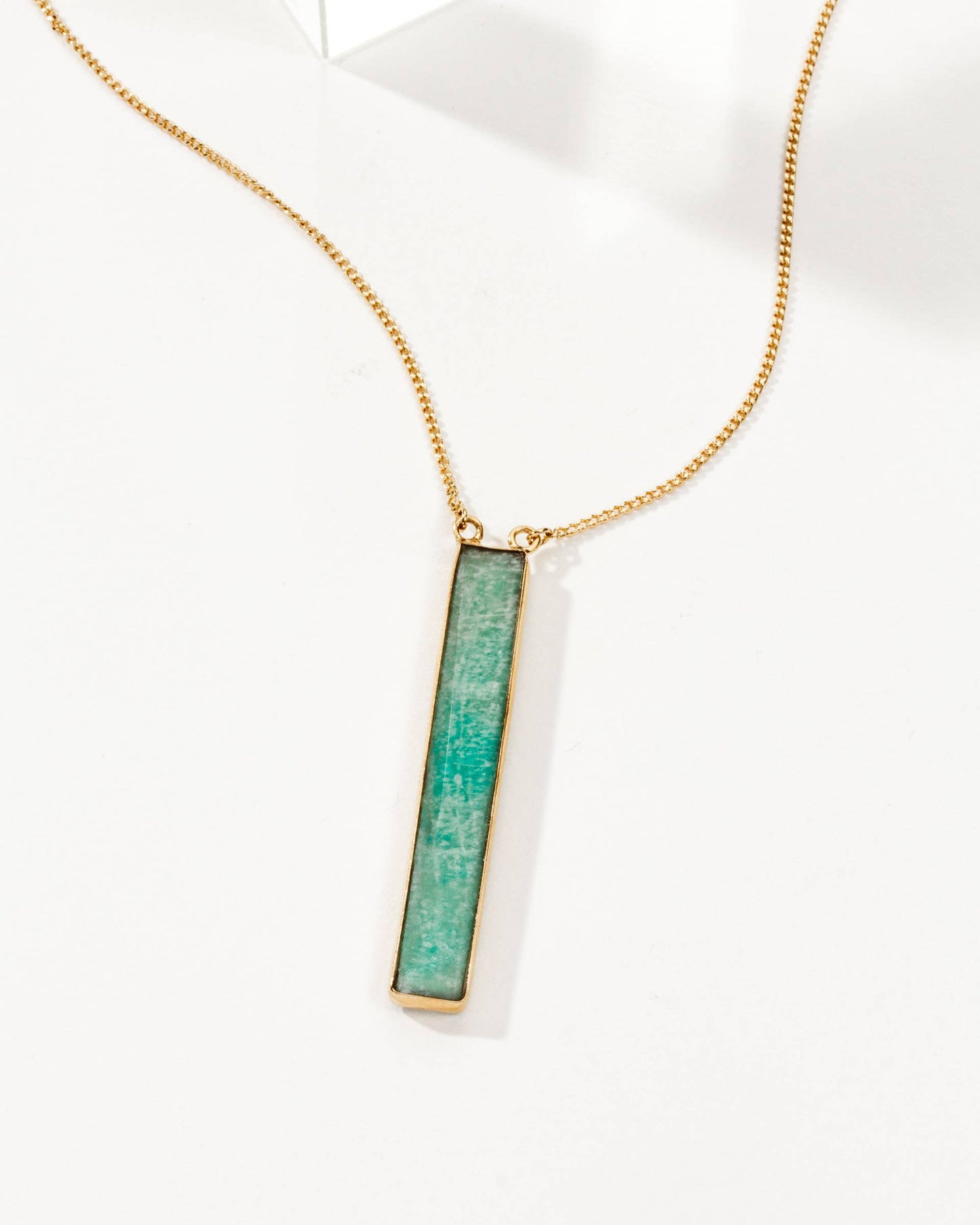 'Powerful Woman' Long Style Amazonite Necklace | CONFIDENCE | COURAGE | BRAVERY