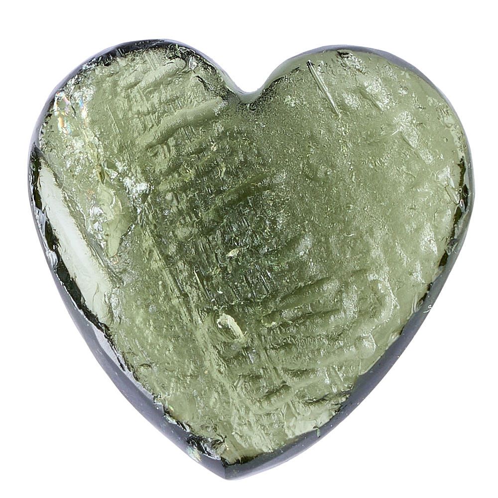 Moldavite Polished Heart Carving 1.75g